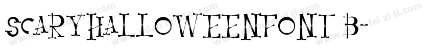 ScaryHalloweenFont B字体转换